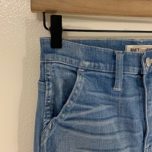 Rivet and Thread Light Wash Blue High Rise Denim Jeans Size 26 - Picture 2 of 5